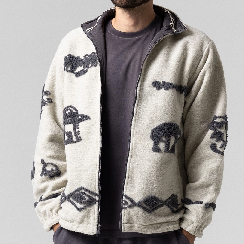 Ripndip BLONDED REVERSIBLE JACKET Sand Charcoal