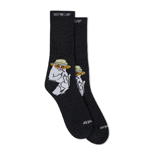 Ripndip NERMAL S THOMPSON SOCKS Black Heather