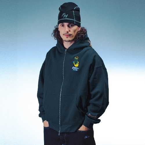 JACKER DREAM MAZE ZIPPED HOODIE Navy