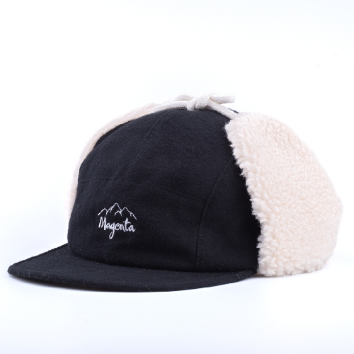 MAGENTA MTN FLAPS 5P HAT Black