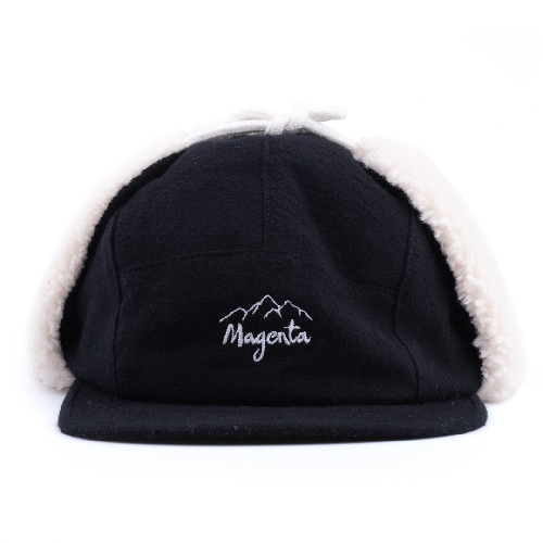 MAGENTA MTN FLAPS 5P HAT Black
