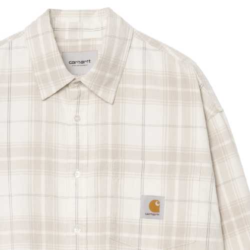 CARHARTT WIP LS WILBER SHIRT Wilber Check Natural