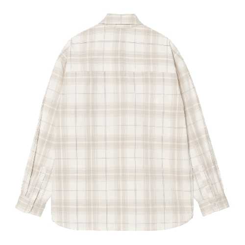 CARHARTT WIP LS WILBER SHIRT Wilber Check Natural