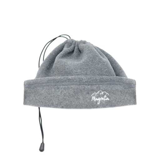 MAGENTA CONVERTIBLE FLEECE BEANIE Grey