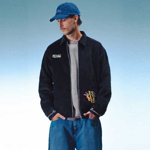 JACKER DREAM MAZE CORDUROY OVERSHIRT Black