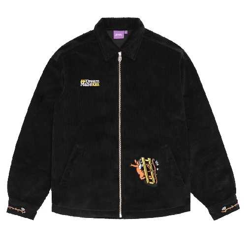 JACKER DREAM MAZE CORDUROY OVERSHIRT Black