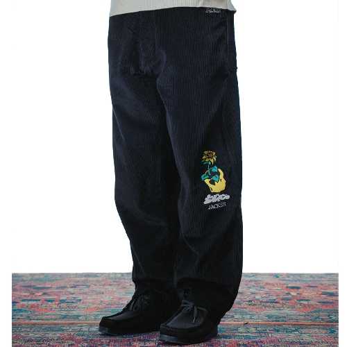 JACKER DREAM MAZE CORDOROY BAGGY PANT black