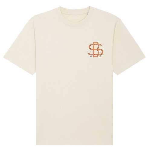 BAMBOO LOGO KNICKERBOCKER TEE Natural Raw