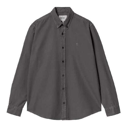 CARHARTT WIP LS BOLTON SHIRT Graphite garment dyed