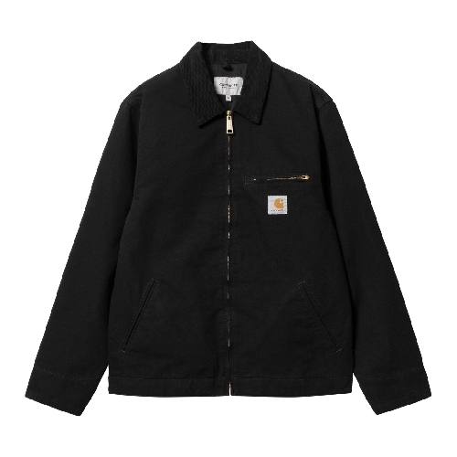 CARHARTT WIP DETROIT JACKET Black Black rinsed