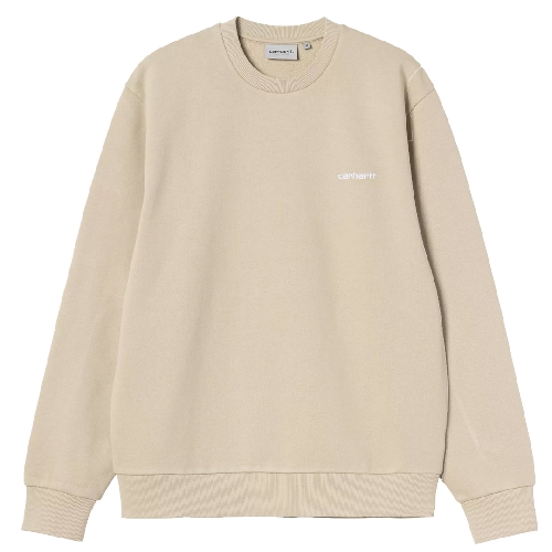 CARHARTT WIP SCRIPT EMBROIDERY SWEAT Barchan White