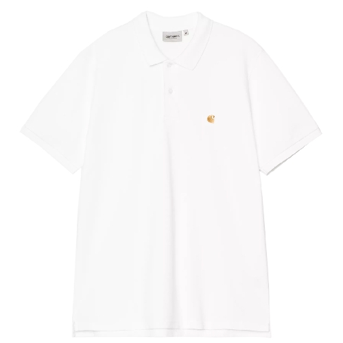 CARHARTT WIP CHASE PIQUE POLO White Gold