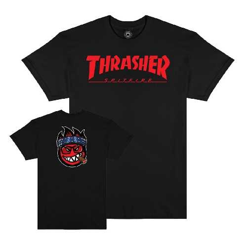 THRASHER SPITFIRE BIG HEAD JAKE TEE black