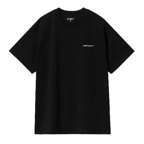 CARHARTT WIP SCRIPT EMBROIDERY TSHIRT Black White