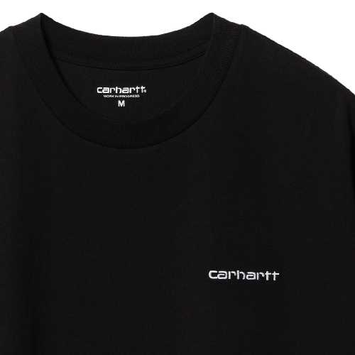 CARHARTT WIP SCRIPT EMBROIDERY TSHIRT Black White