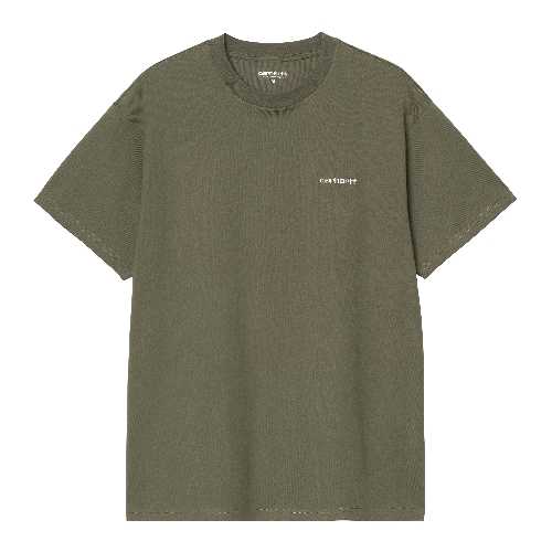 CARHARTT WIP SCRIPT EMBROIDERY TSHIRT Leaf White