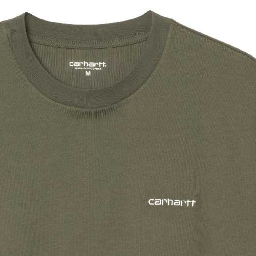 CARHARTT WIP SCRIPT EMBROIDERY TSHIRT Leaf White