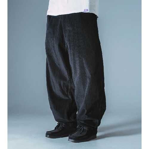 JACKER BAIJU CORDUROY BAGGY PANT black