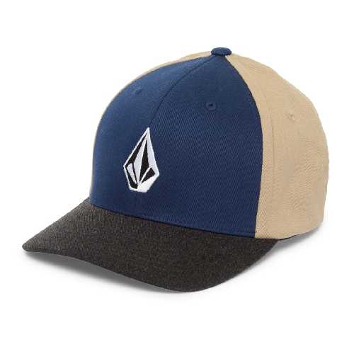 VOLCOM FULL STONE FLEXFIT HAT Dust Bowl Indigo