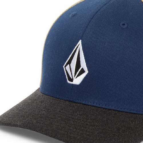 VOLCOM FULL STONE FLEXFIT HAT Dust Bowl Indigo