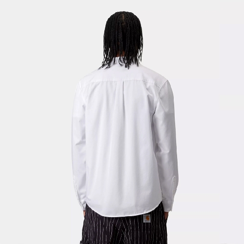 CARHARTT WIP LS MADISON SHIRT White Black
