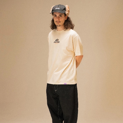 JACKER HATERS TEE Beige
