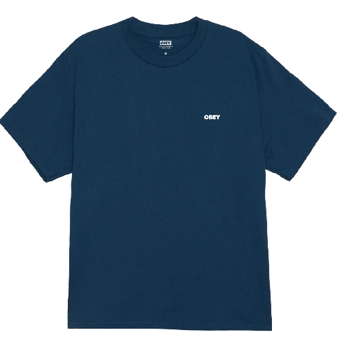 OBEY EXCLAMATION TEE Harbor blue