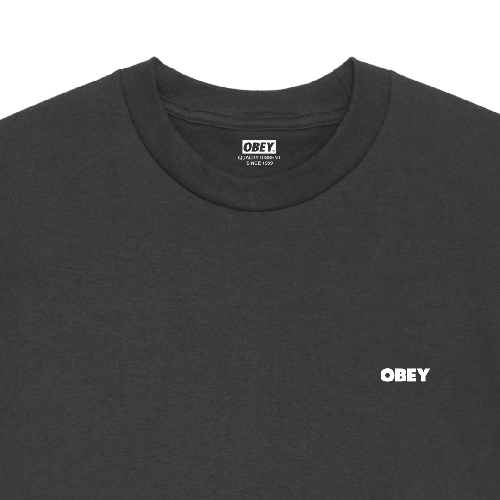 OBEY FUTURE UNWRITTEN TEE Vintage black