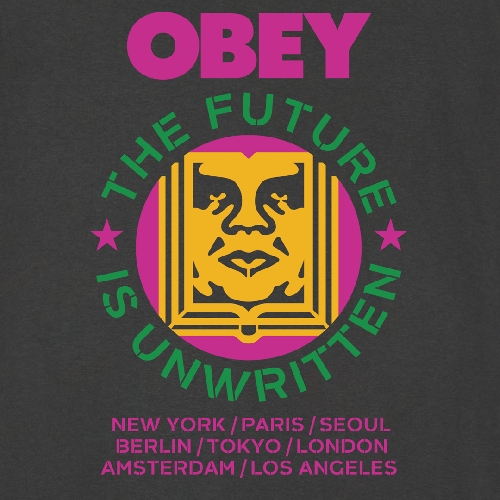 OBEY FUTURE UNWRITTEN TEE Vintage black