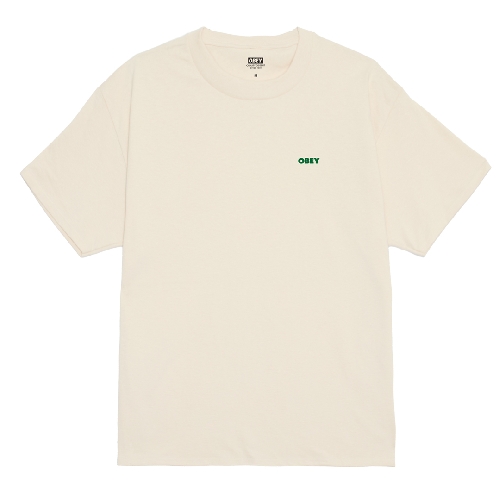 OBEY KNOWLEDGE IS POWER TEE Cream