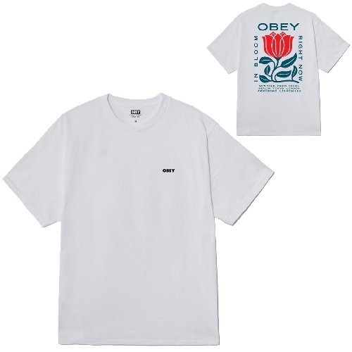 OBEY IN BLOOM TEE White
