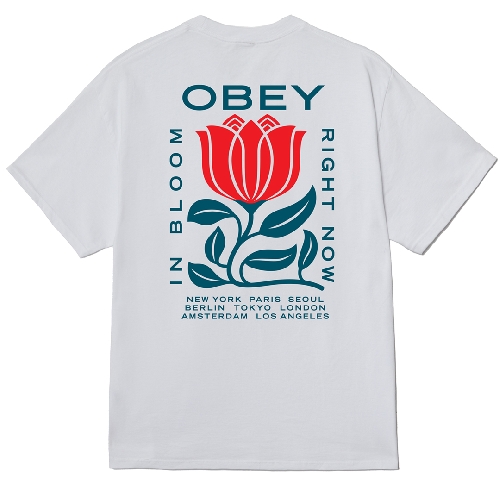 OBEY IN BLOOM TEE White