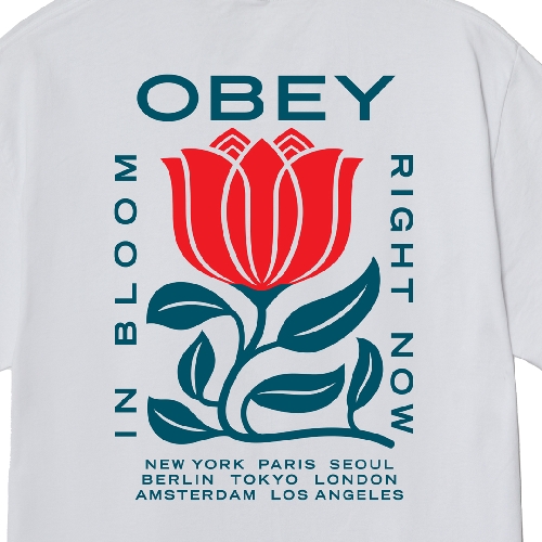 OBEY IN BLOOM TEE White