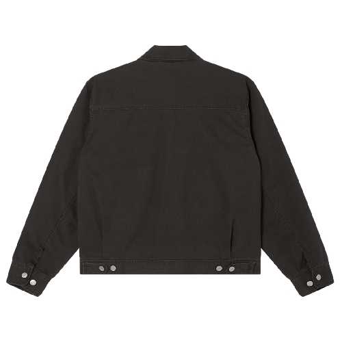 OBEY WALTER WORK JACKET Black faded wash