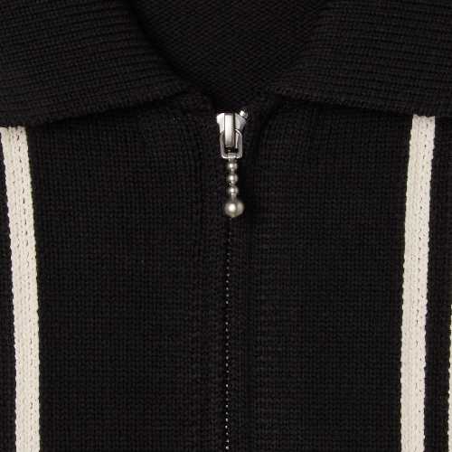 OBEY MATT ZIP UP SWEATER Black multi