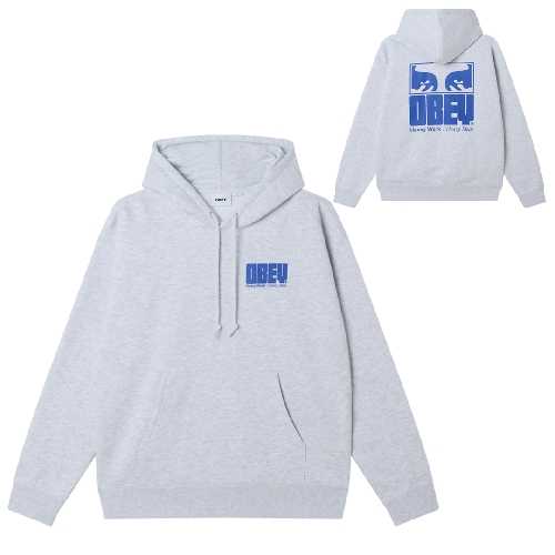 OBEY HEAVY IDEAS HOOD Ash grey