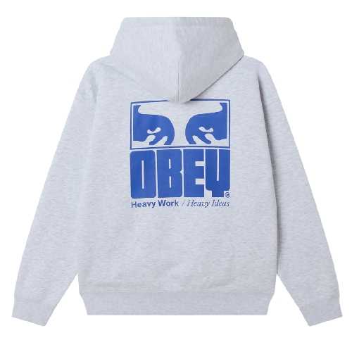 OBEY HEAVY IDEAS HOOD Ash grey