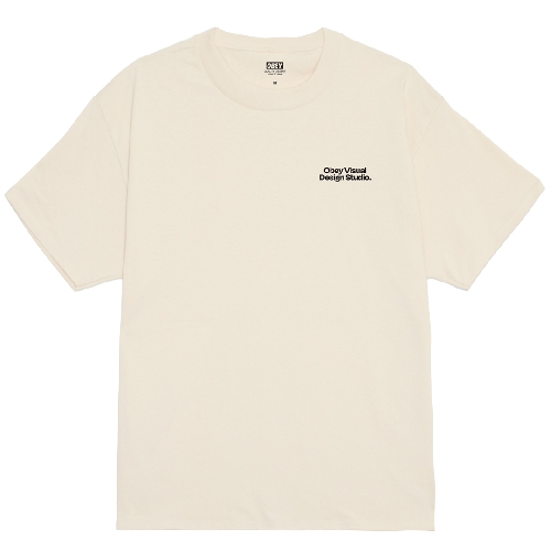 OBEY VISUAL DESIGN STUDIO TEE Cream