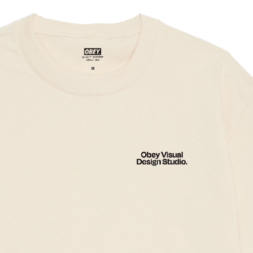 OBEY VISUAL DESIGN STUDIO TEE Cream