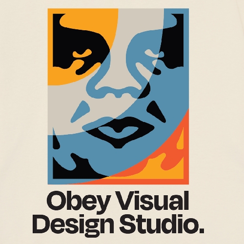 OBEY VISUAL DESIGN STUDIO TEE Cream