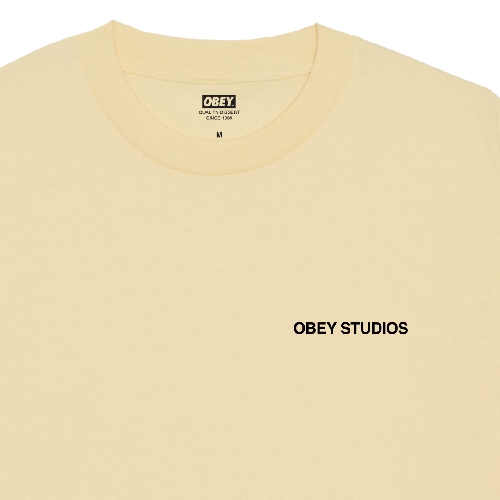 OBEY MOVES OF LIFE TEE Pale yellow
