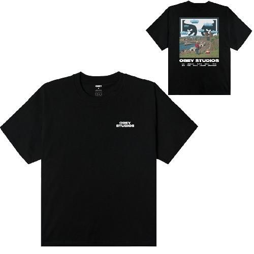OBEY SKY FACE TEE Black
