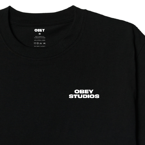 OBEY SKY FACE TEE Black