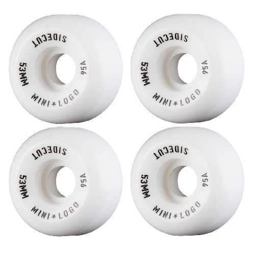 MINI LOGO SIDECUT HYBRID III WHITE WHEELS 95a 53mm