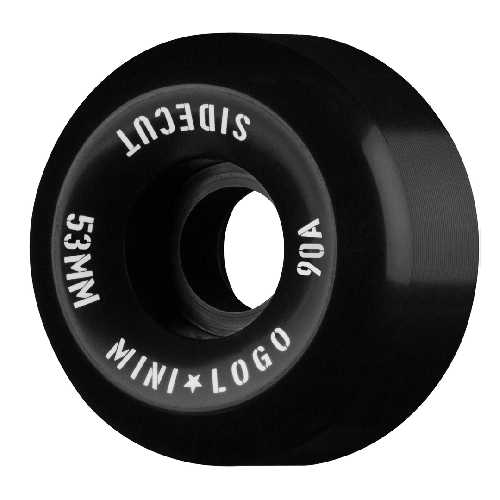 MINI LOGO SIDECUT HYBRID III BLACK WHEELS 90a 53mm