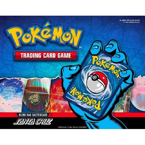 SANTA CRUZ POKEMON TCG BLIND BAG DECK 8 x 31.6