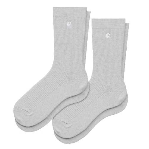 CARHARTT WIP MADISON PACK SOCKS Ash Heather White