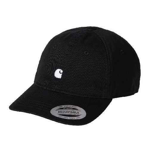 CARHARTT WIP MADISON LOGO CAP Black White