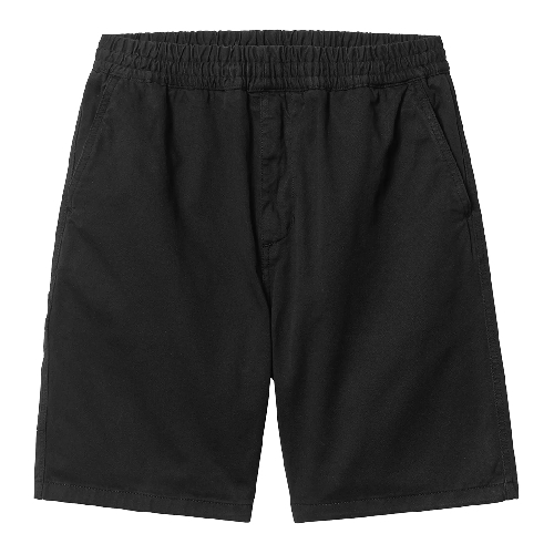 CARHARTT WIP FLINT SHORT black garment dyed