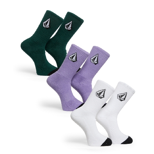 VOLCOM FULL STONE 3PK SOCK Multi
